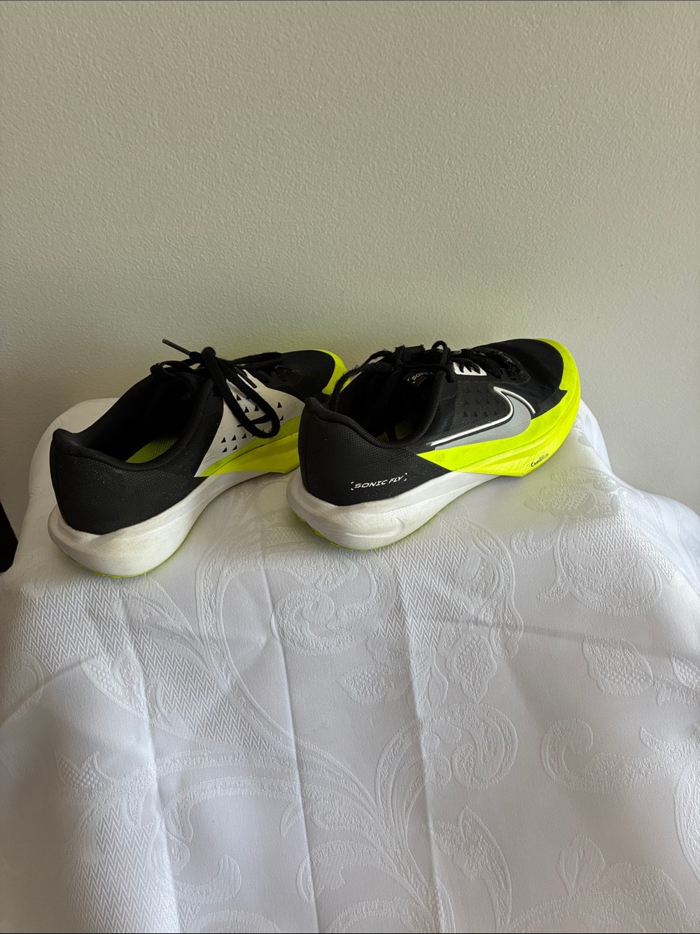 Nike Black and Volt Boys Running Sneakers